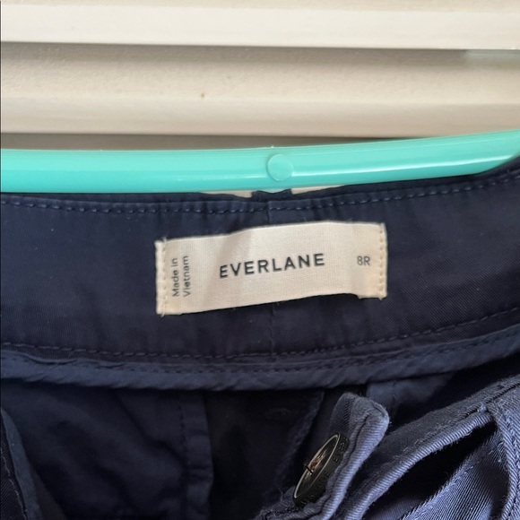 Everlane Wide Leg Navy Pants - Picture 3 of 11